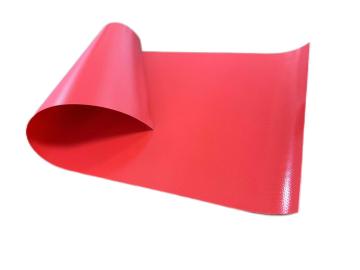Red 520gsm PVC Coated tarpaulin covering