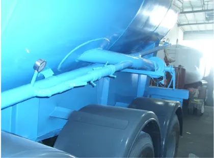 Three axis cement tank