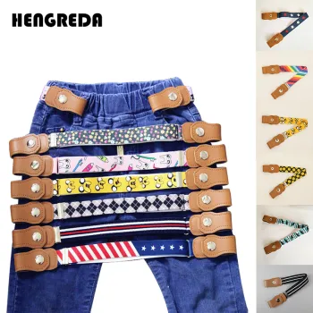 Kids Buckle-Free Elastic Belt Waist Adjustable Child Belts No Buckle Professional Children Belts for Toddlers Stretch Boys Girl