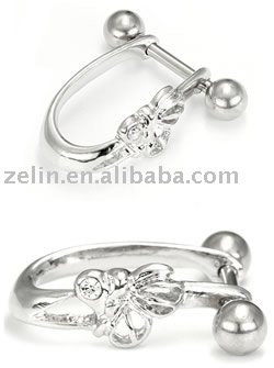 Helix Dangle Piercing Jewelry with Fairy CZ