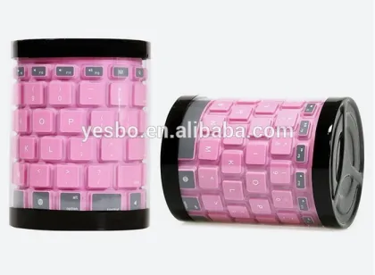 Waterproof Wireless Folding Bluetooth Soft Silicone Keyboard For Apple for Samsung