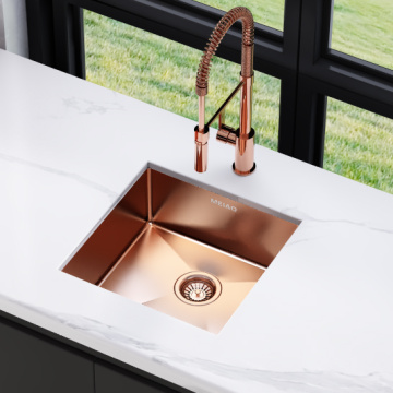 Rose Golden Acero inoxidable Suminillo de cocina Undermount