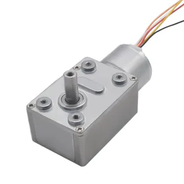 High Torque DC 12V/24V BLDC Worm Gear Motor 3-150 RPM 25KG-CM