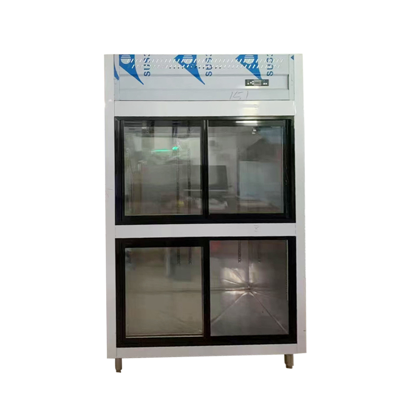 Double layer upright commercial fridge