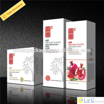 New crazy selling gold or silver foil paper cosmetic box,paper box