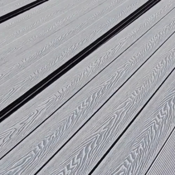 Grey Wood Plastic Flooring for Outdoor Use: Perfect for Courtyards and Terraces