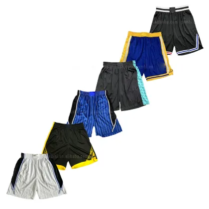 Basketball Team Club Training Shorts with Pockets, Custom Name and Michael Jordan Logo for Adults