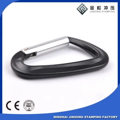 Flat Style D Shaped portable carabiner For speaker