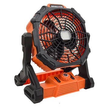 Ventilateur de camping portable rechargeable avec lampe - table de bureau multifonctionnelle lumière extérieure