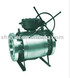 Slip body Ball valve , Trunnion Mounted ball valve, gear operated A105,