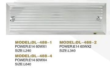 Modern bathroom mirror lights