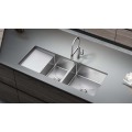 Stainless Steel DrainBoard Double Bowl Kitchen Sink