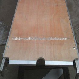 plywood with aluminum plank