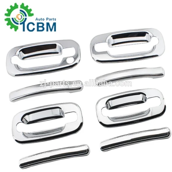 GMC diy Silver Car handle cover