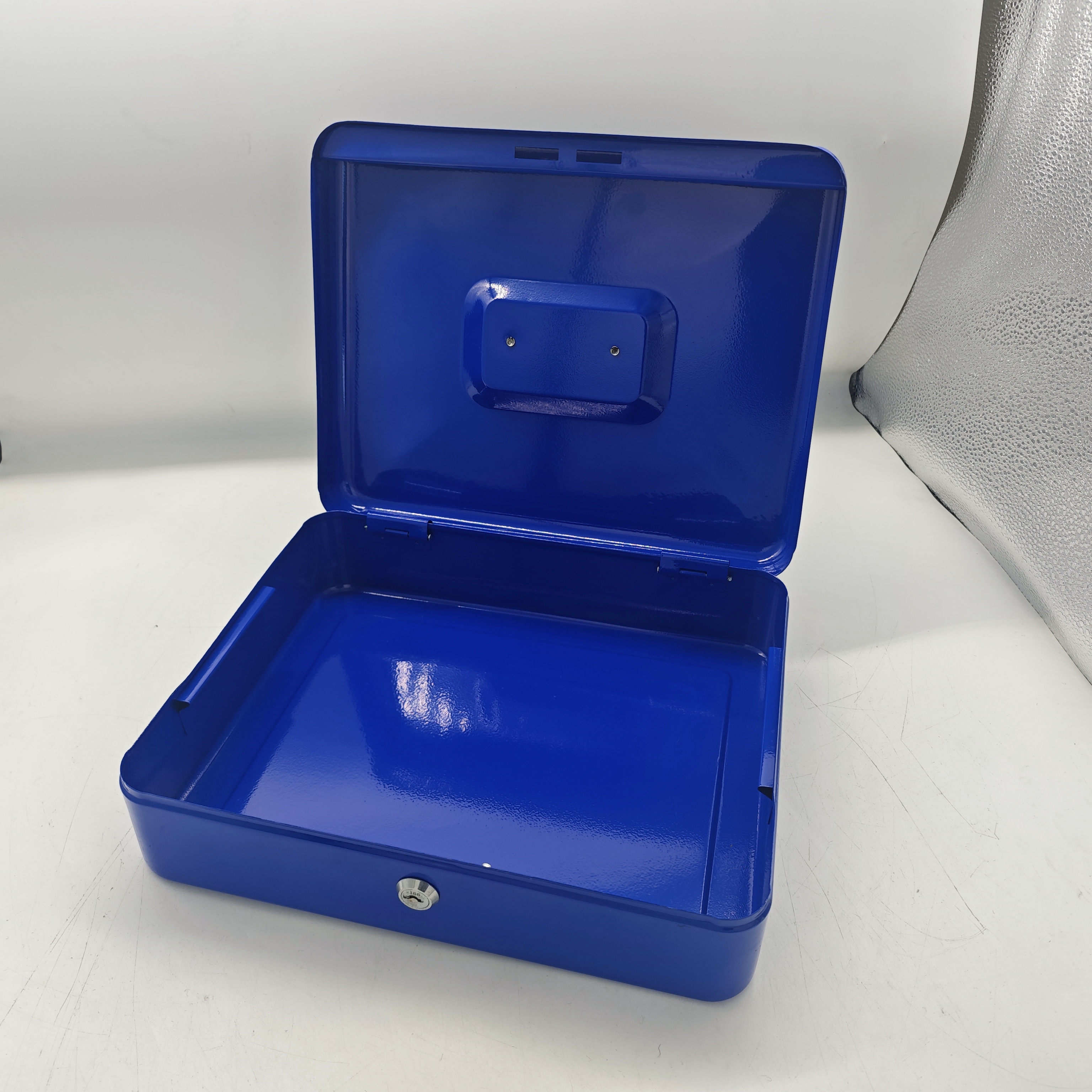 Large Metal Cash Box with 2 Keys Lock