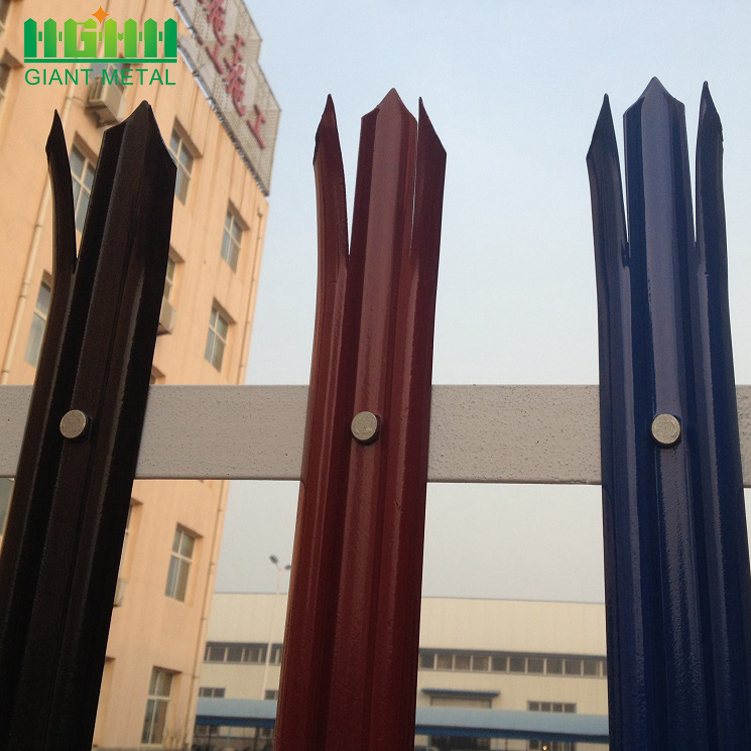 Euro style D/W panel metal palisade security fence