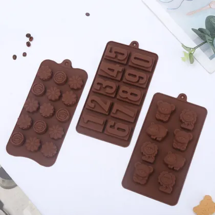 Sustainable Silicone Chocolate Mold - Non Stick Multi-Shapes for Jello, Gummies & Truffles