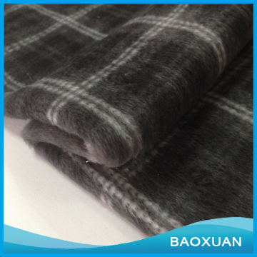 100 Polyester knit printed plaids lustring fleece fabric pile fabric use for clothing