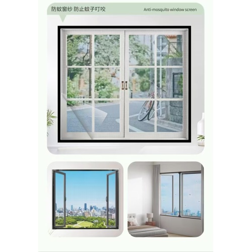 Kit de rede de mosquitos de poliéster para janela de tela
