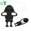 Cool Skeleton Knight Siliconen Zachte USB Stick Cover