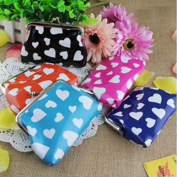2015 new style 4 inches fashion cute PU love creative buckles zero wallet