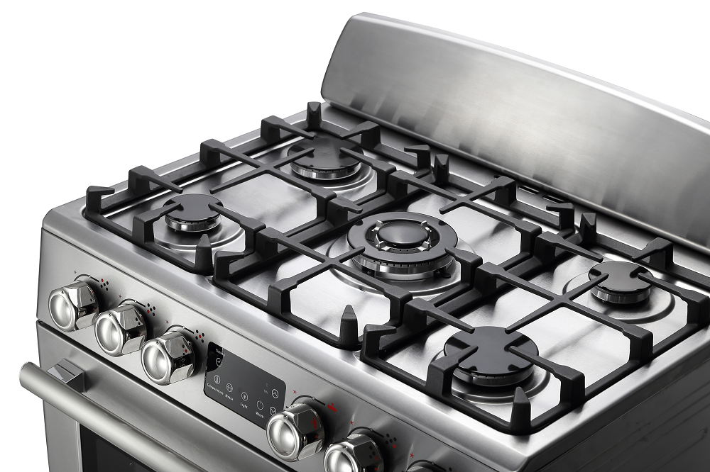 5 Burners Gas Range with LED panel