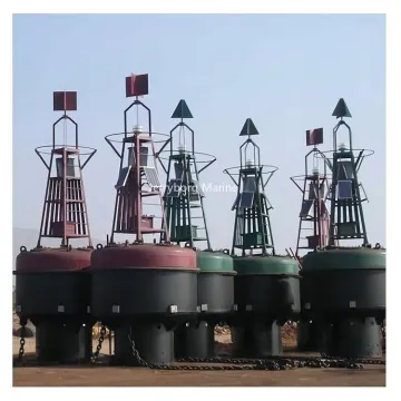 Floating Steel Buoy with Solar Light for Ocean Navigation