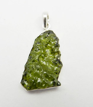 925 Sterling Silver Moldavite Pendant