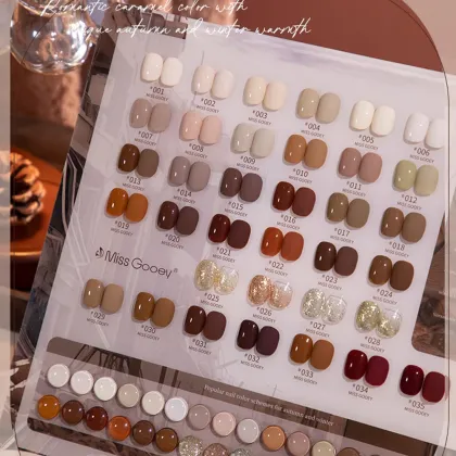 Customizable Gel Polish: Miss Gooey Free Sample with Own Logo for OEM Nail Brands