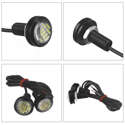 Car LED Light 4014 12SMD 23mm Eagle Eyes