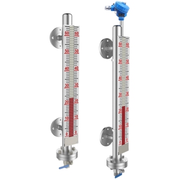 Magnetic Flap Water Level Indicator with 4-20mA Output - UHZ Water Level Gauge
