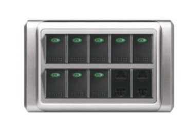 S9 8 Gang Wall Switch + Socket