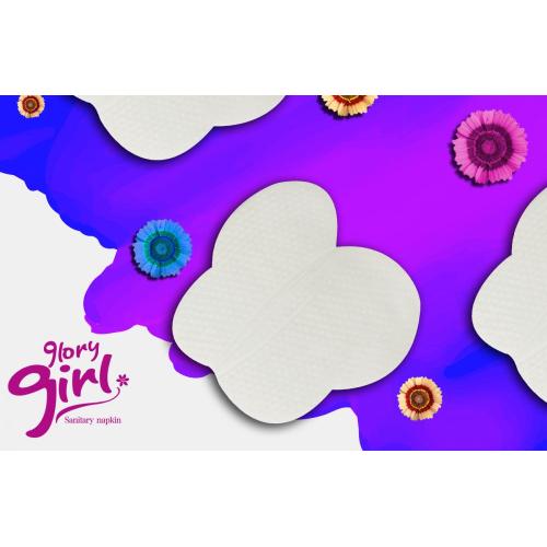 Butterfly shaped underarm sweat pads for girls