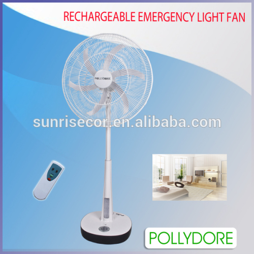 28" Rechargeable Industrial Emergency Light Fan,stand Fan With Remote