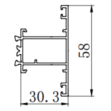 Molde de extrusión de aluminio para la puerta de descanso térmico