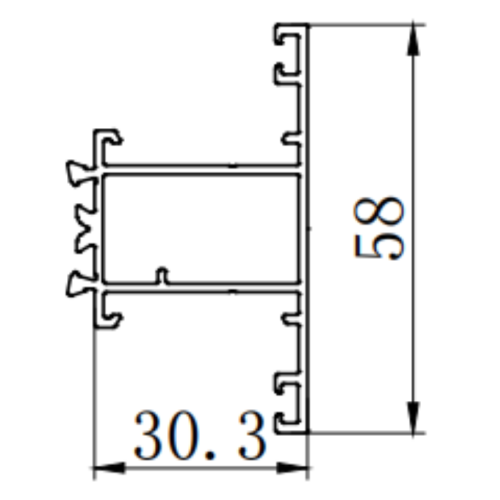 Moule d'extrusion en aluminium pour la porte de la pause thermique