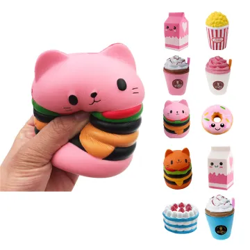 Cute Custom Shapes PU Foam Cartoon Squishy Toys for Stress Relief and Play