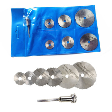 BORUI 7PCS Mini HSS Circular Saw Blade Set for Wood Cutting