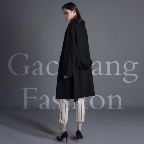 Black vintage cashmere overcoat