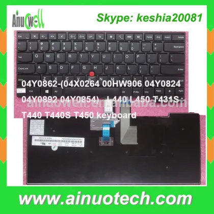04Y0862 04X0264 00HW906 04Y0824 04Y0892 04Y0854 US laptop keyboard for Lenovo thinkpad L440 L450 T431S T440 T440S T450 keyboard
