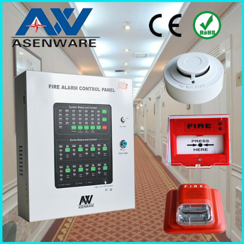 4 Zone Conventional Fire Alarm Control Panel 4 Loops Analogue System