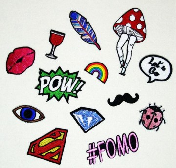 Fashion personalized cheap embroidery mix patch