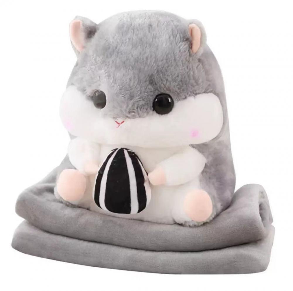 Cuddly Hamster Plexush Hand Warker Pillow para intervir