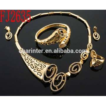 Sales well african jewelry sets/ african costume jewelry/ gold plated jewelry/ jewelry sets/ women jewelry sets FJ2635