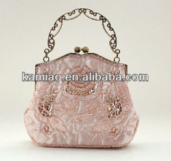 women fashion handbags vintage handmade beaded flowehandbag pearl evening bag vintage handmade handbags beaded pearl evening bag