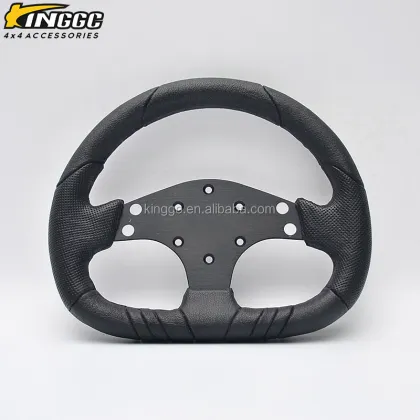 Universal PU Leather Steering Wheel Cover for Car Racing