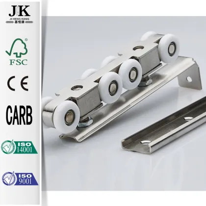 JHK-004 Laminate Door Panel 4 Panel Arch Sliding Door