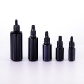 Black round shoulder small head anti-theft dropper bottle