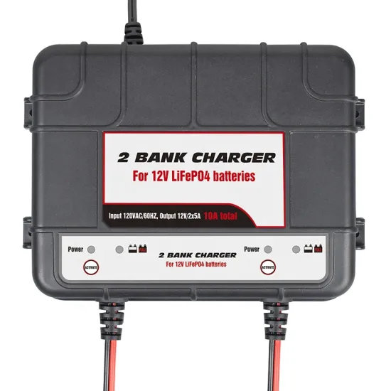 12V Waterproof Onboard Smart Marine Battery Charger 2-Bank 10A