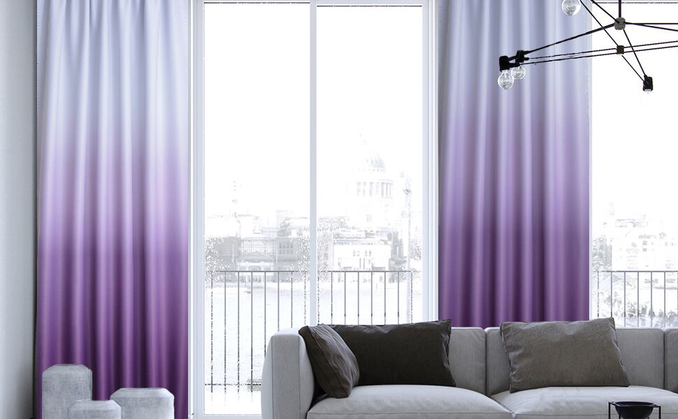 84 Inche length ombre curtains